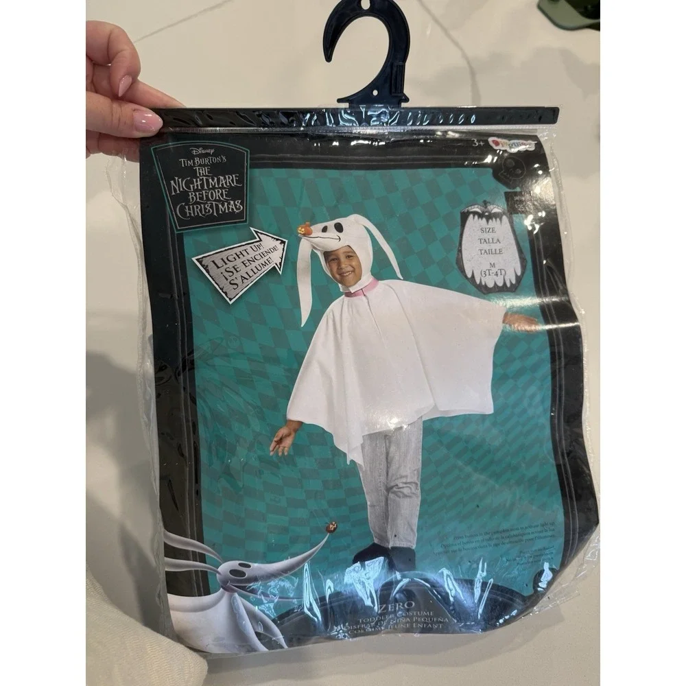 ZERO NBC Toddler Halloween Costume 3+ Years ~adjustable ~ Light Up Nose!
